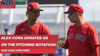 Alex Cora joins Jones and Mego and shares an update on the pitching rotation! #mlb #redsox #boston