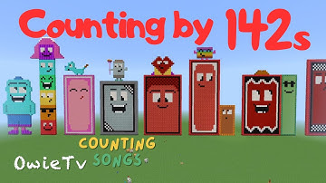 Counting by 142s Song | Minecraft Numberblocks Counting Songs for Kids | Math Songs for Kids
