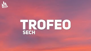 Video thumbnail of "Sech - Trofeo (Letra / Lyrics)"