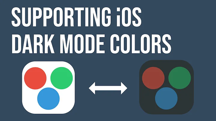 How To Support iOS Dark Mode Colors (UIKit & SwiftUI)