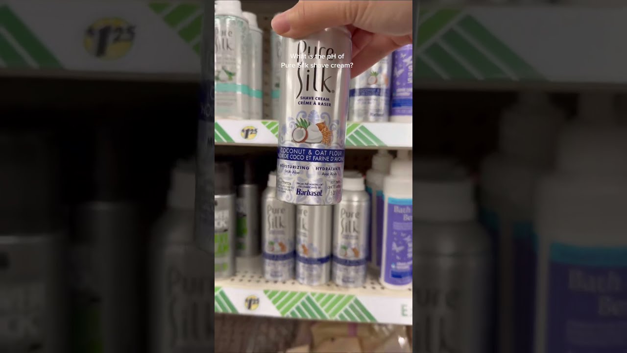 PH Test Of Pure Silk Shave Cream Fok Phtest Dollartreefinds