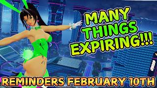 [PSO2 NGS] Many Things Expiring! | Reminders Checklist For 2-10-2026