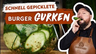 Pickles – schnell eingelegte Burger Gurken | BBQ Madness