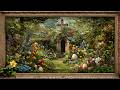 Christian Easter Garden Art | Beautiful Cross Painting with Spring Flowers