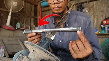 HOW TO MAKE A SUPER STRONG AND SHARP CHISEL FROM METAL SCRAP