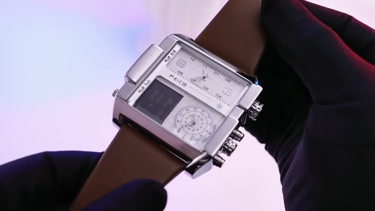 【良品】FEICE FK030 アナデジ クォーツ腕時計 Amazon.com: FEICE Wathes for Men Digital LED Analog Quartz