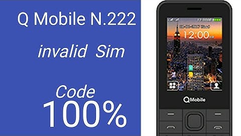 qmobile n222 imei change code