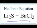 Net Ionic Equations and Solubility