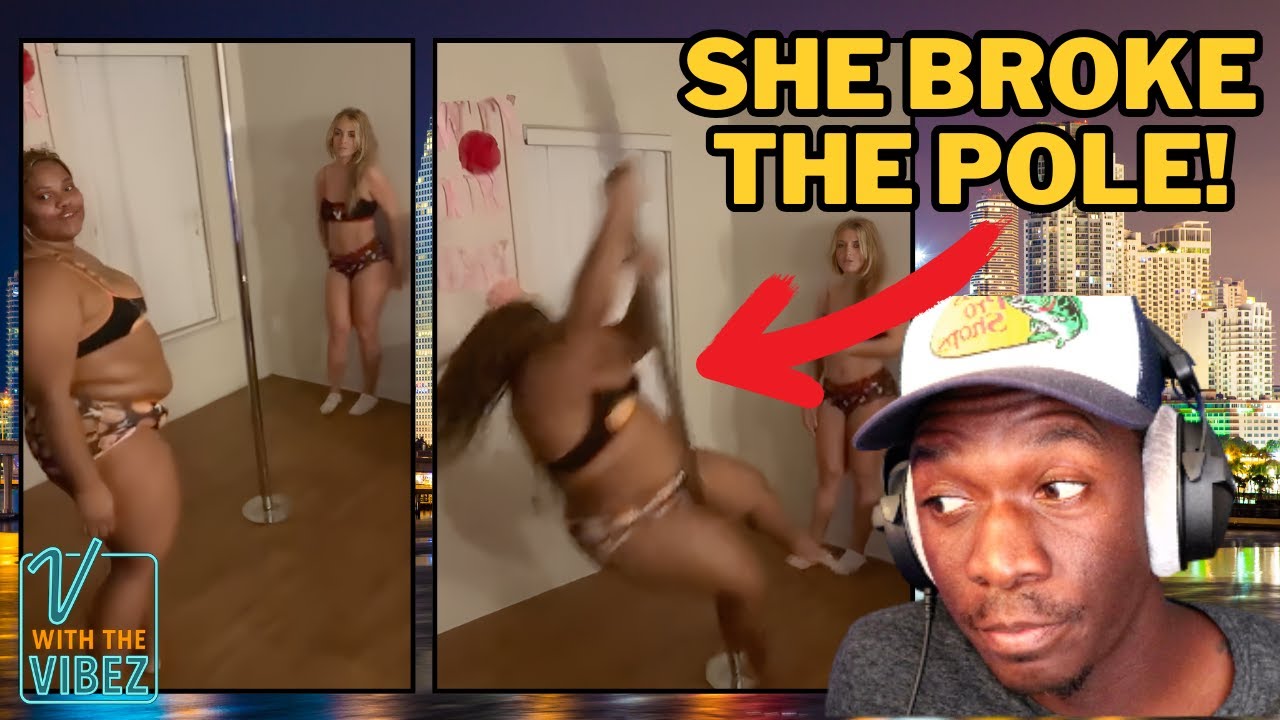 THICK Girl Pole Dance Came Crashing Down… And Crashed The Whole Party
