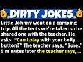 🤣DIRTY JOKES! - Little Johnny Went on a Camping Trip