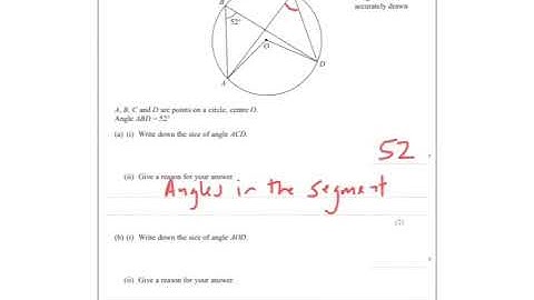 Summer 2017 IGCSE 4H Q14 Circle Theorems