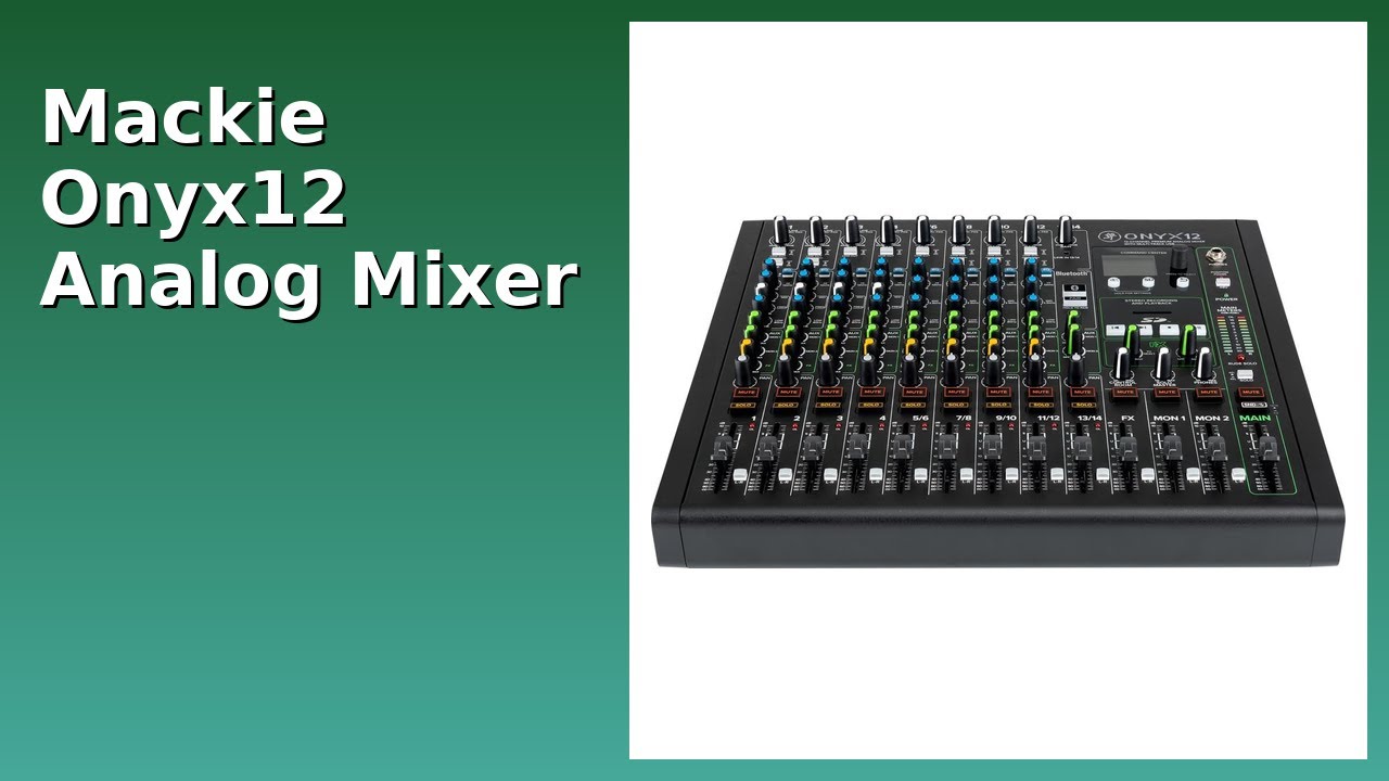 REVIEW (2026): Mackie Onyx12 Analog Mixer. ESSENTIAL details