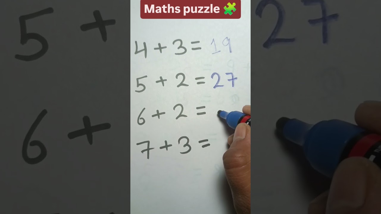 Maths puzzle 🧩# trending shorts # brain test 🧠🤔# iq test # Viral #