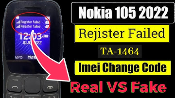 Ta 1464 imei change code 2025 | Nokia 105 (2022) invalid sim | Orignal Nokia