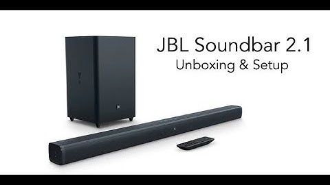 JBL Soundbar 2.1 with Wireless Subwoofer Unboxing & Setup | Digit.in
