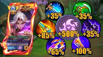 HANABI NEW META ATTACK SPEED BUILD!! 500% SPEED HACK!?😱 ( MUST TRY! ) HANABI BEST BUILD 2025‼️