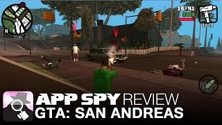 What is the GTA San Andreas download size on Android and iOS devices?