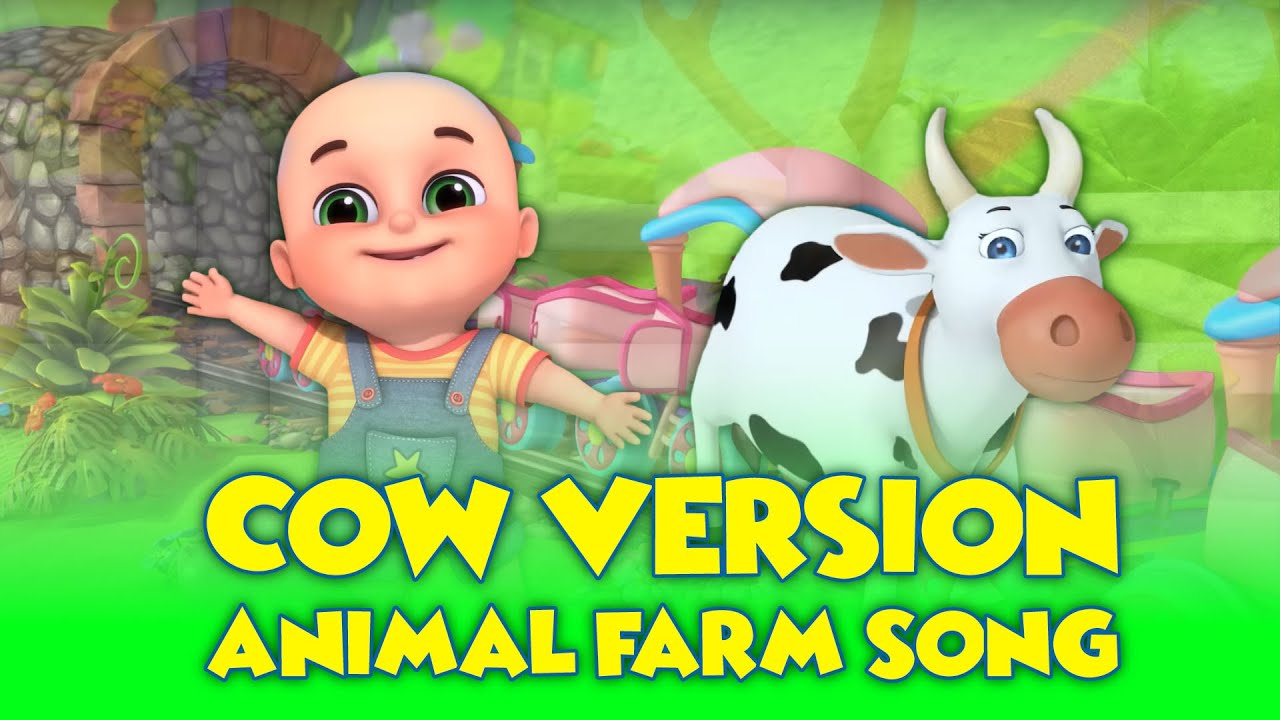 Cow Version Animal Farm Song Cow Version Five Little Monkeys Nursery Rhymes and ...