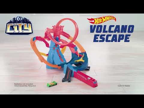 Автотрек Хот Вилс / Hot Wheels Сити Автотрек Вулкан с машинкой FTD61 ...