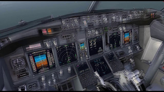 FSX PMDG 737 NGX LXGB Landing [HD]