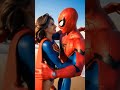 Hug each other Spiderman and her Girlfriend 💕. #ytshorts #spiderman #saiyara #hug #love