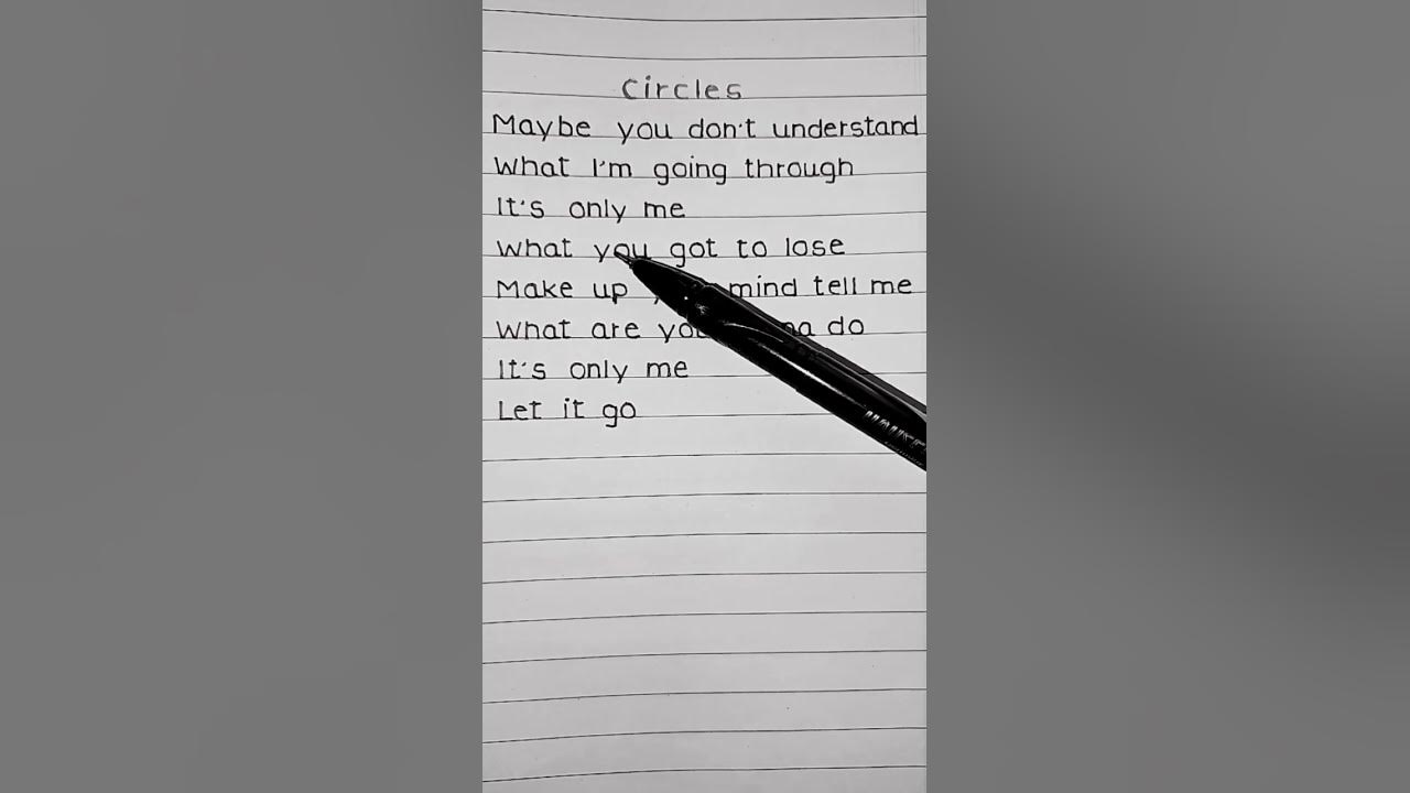 Post Malone ~ 🌻Circles (Lyrics)