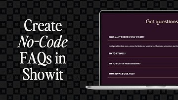 NO CODE! Website FAQ Section Design on Showit