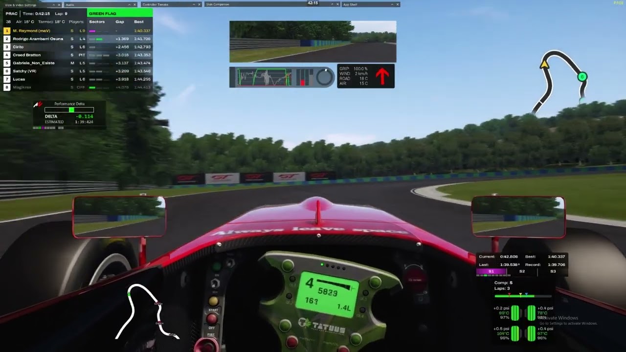 Assetto corsa TATUUS FA01 Hungaroring - LFM 