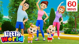 Yoga at the Park + 60 Minutes of Kids Songs & Nursery Rhymes by Little World