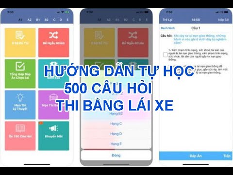 Video Hướng Dẫn Tự Ôn Lí Thuyêt Thi Bằng Lái Ô tô, Xe Máy Đỗ... - YouTube