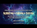 Pure tone frequencies 9,592 Hz + 1.0 Hz + 3.0 Hz for neuro-cerebral stimulation