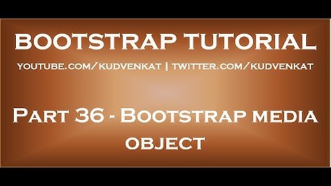 Bootstrap-media-object