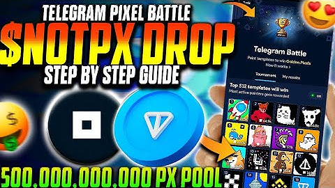 NOT PIXEL Telegram Pixel Battle Step By Step Guide Hindi 😍| How to Play NOT PIXEL Telegram Battle