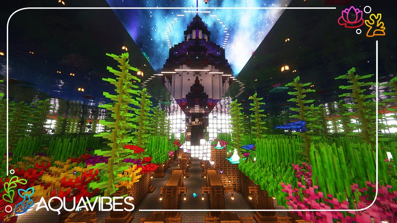 Mega Floating Library Minecraft ๐ Relaxing Minecraft ๐ Underwater Library ๐ธ Lone Explorer - YouTube
