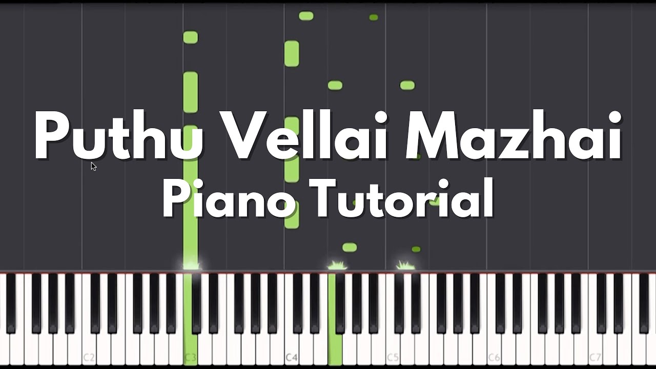 Puthu Vellai Mazhai   Piano Tutorial by Rejo Abraham Mathew  Roja  AR Rahman