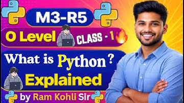 O Level M3 & M5 Class 1 | What is Python? Full Python Basics Explained | NIELIT O Level January 2026
