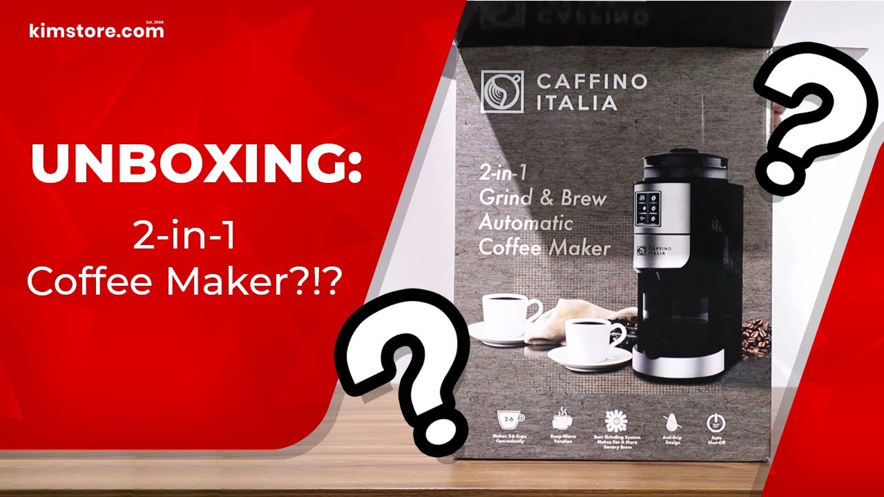 UNBOXING The Caffino Italia 2in1 Coffee Maker KimstoreTV YouTube