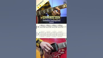 Thumbnail of Unwritten -Natasha Beingfield- guitar riff(+TAB) @luka_r_guitarist