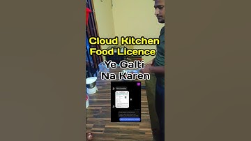 Food License Reject #cloudkitchen #minivlog #zomatofood #trending cloudkitchen #food #shorts #fssai