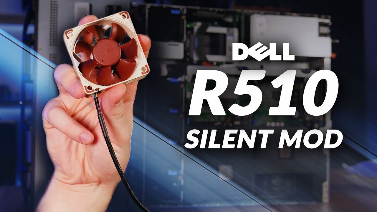 Dell PowerEdge R510 Silent Mod - feat. Mini Noctua Fans - YouTube