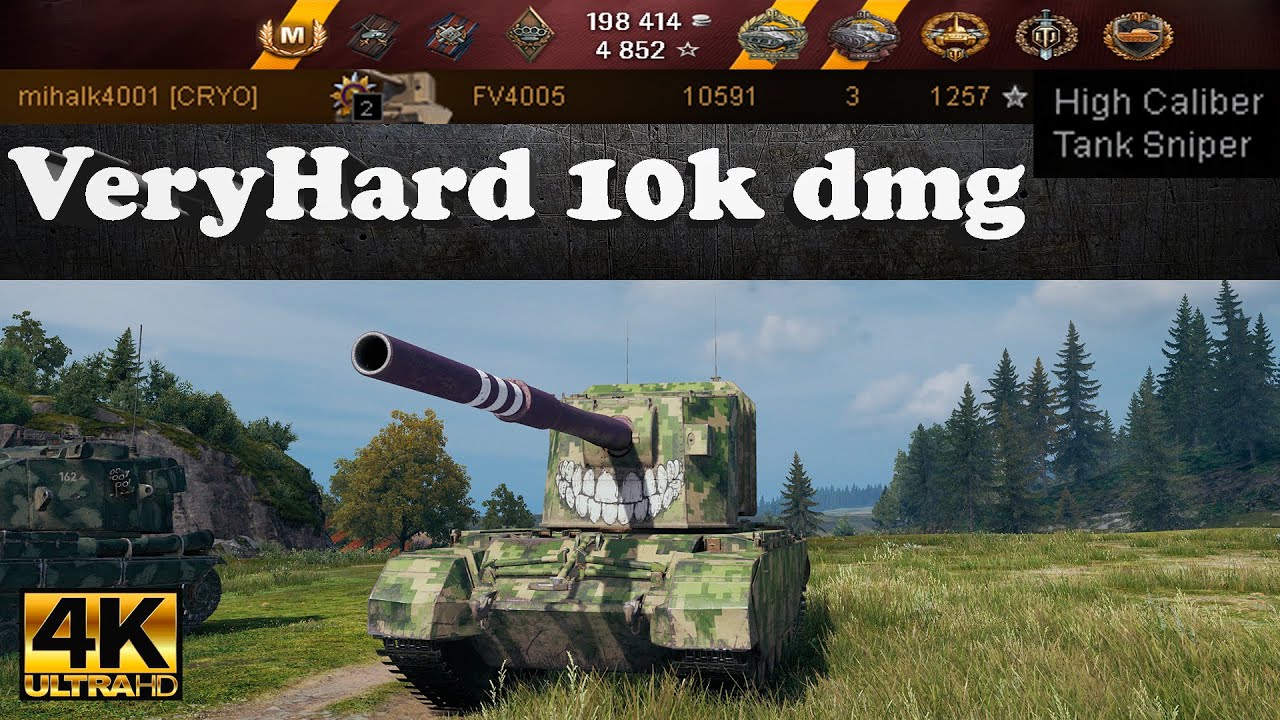VeryHard 10K DMG 💥 Extreme Battle | 3 Kills | Ultra HD 4K | World of Tanks