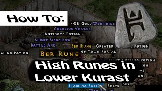 Diablo 2: How to farm High Runes in Lower Kurast. Fastest way to get High Runes!!