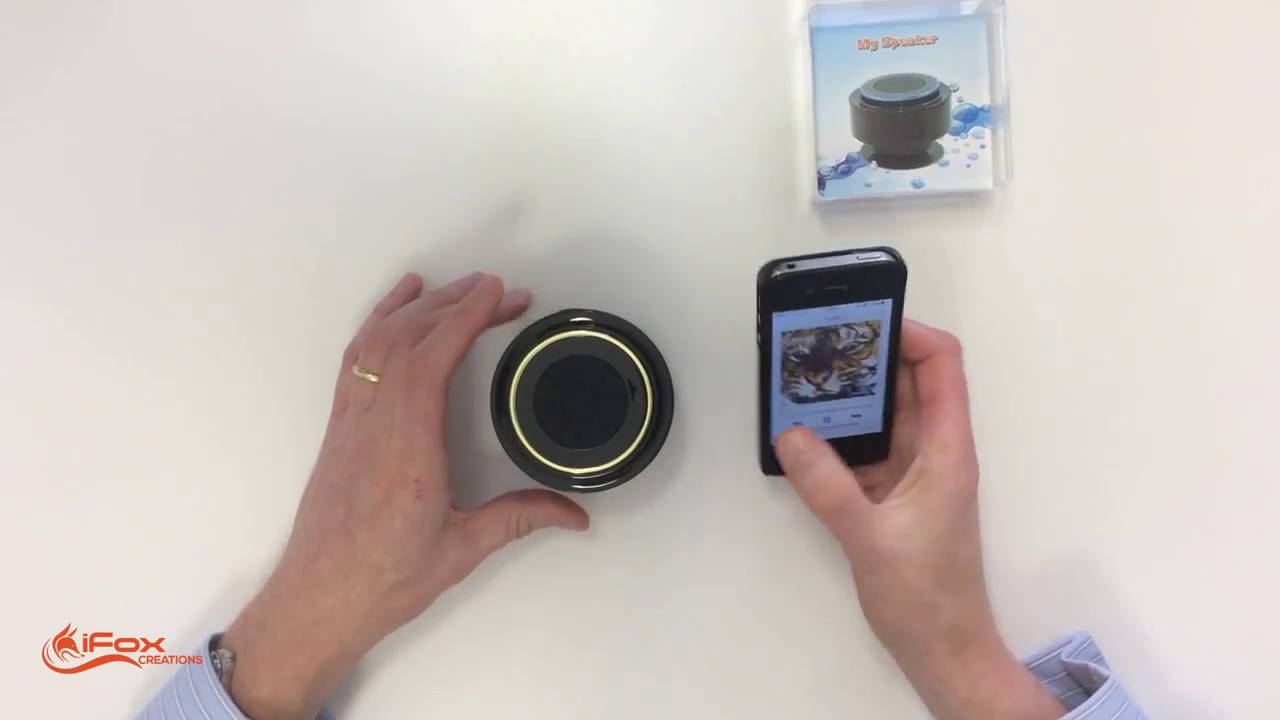 Ifox Creations Bluetooth Shower Speaker - Pairing Demo Video