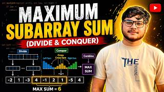 Maximum Subarray Sum (Divide & Conquer) || In Bangla || Emon Rahman || Lecture-02
