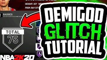 NBA 2K20 - DEMIGOD GLITCH TUTORIAL! ALL BADGES MAXED + 99 STATS!