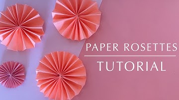 Paper Rosettes | simple tutorial