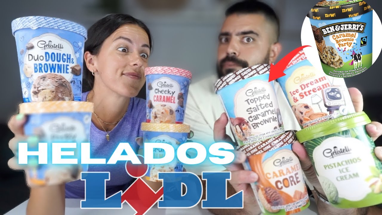 HELADOS de LIDL 🍦 que no DEJARÁN de SORPRENDERTE 😱 IMITACIÓN de BEN & JERRY'S??|| Palomitas de maíz🍿