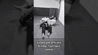 Simple and efficient Armbar from back control- BJJ armbar  shorts grappling