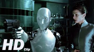 Я, робот: Спунер обнаруживает в лаборатории особенного робота, игнорирующего приказы человека
