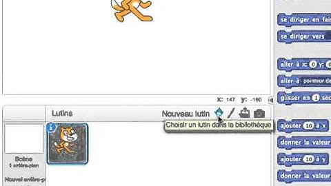 Ajouter un lutin dans Scratch